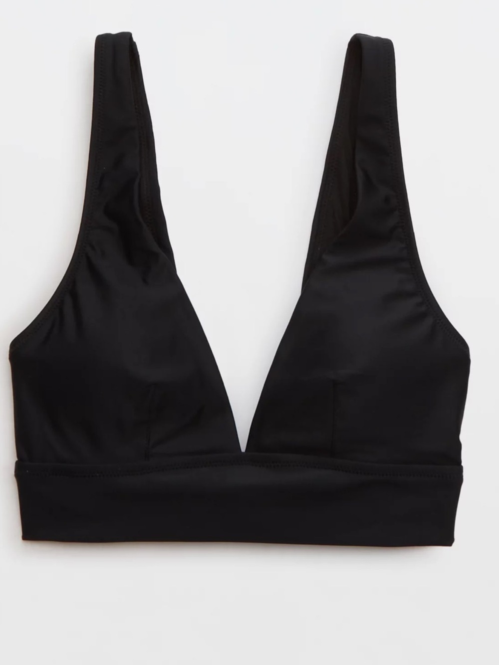 aerie bikini top Aerie Plunge Longline Triangle Bikini Top XL - Picture 3 of 12